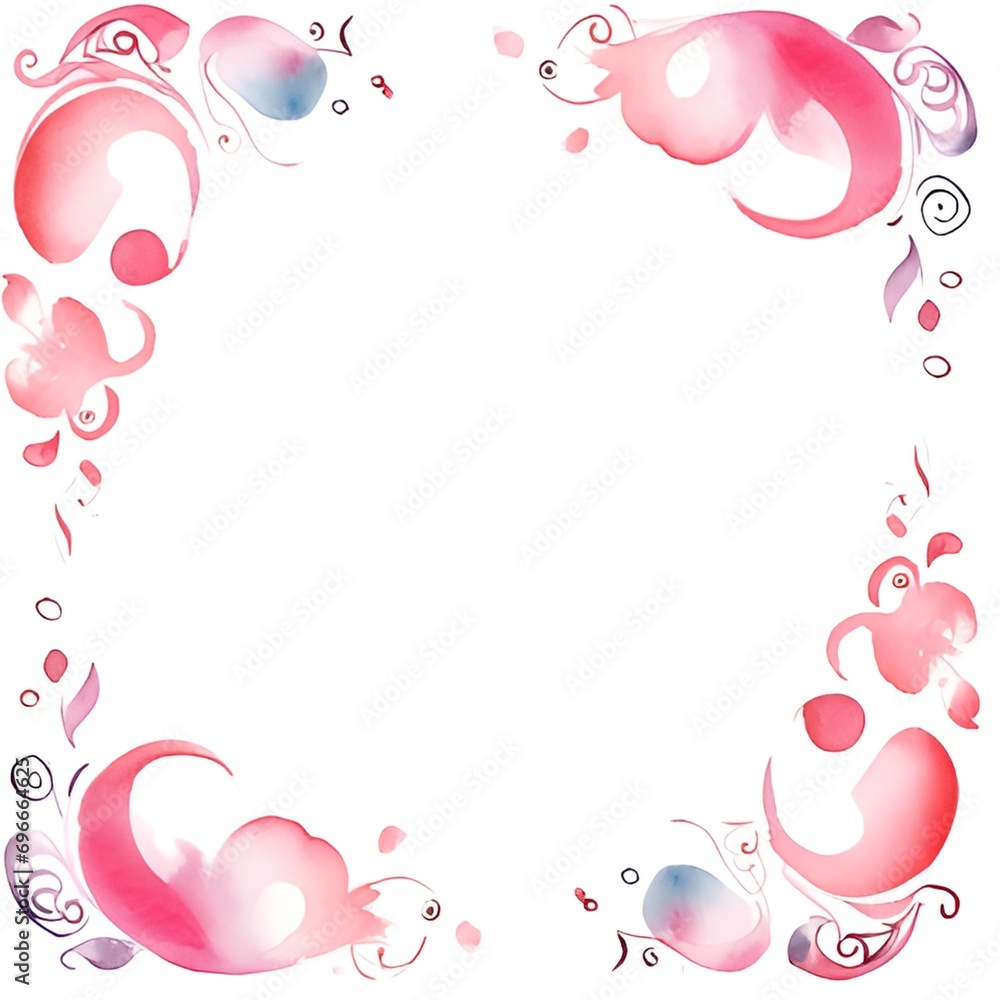 Pink plant frame Pink plant frame