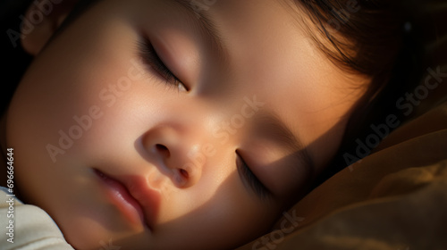 a Thai baby's peaceful sleep captures the serenity of the moment. 