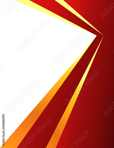 Red gold frame. Frame design element