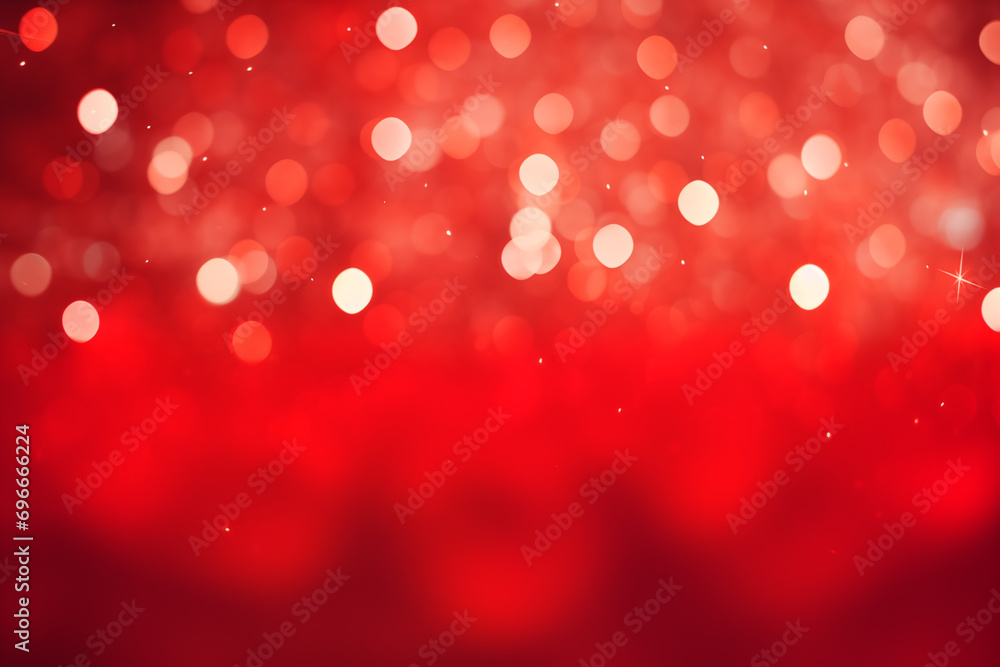 Red glitter lights background. Abstract red Christmas and valentine's bokeh background with glitter. Red glitter lights background. Abstract red Christmas and valentine's bokeh background with glitter.