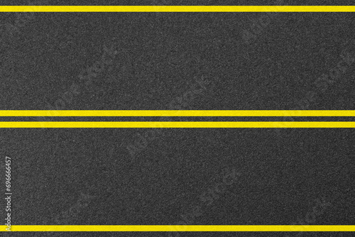 Texture asphalt roadway with marking. Road top view. Highway illustration. © flexelf