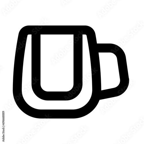 Transparant Cup Line UI Icon