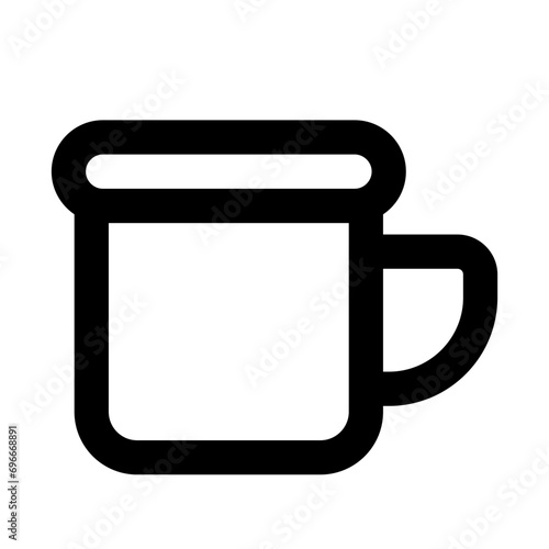 Traditional Cup Line UI Icon