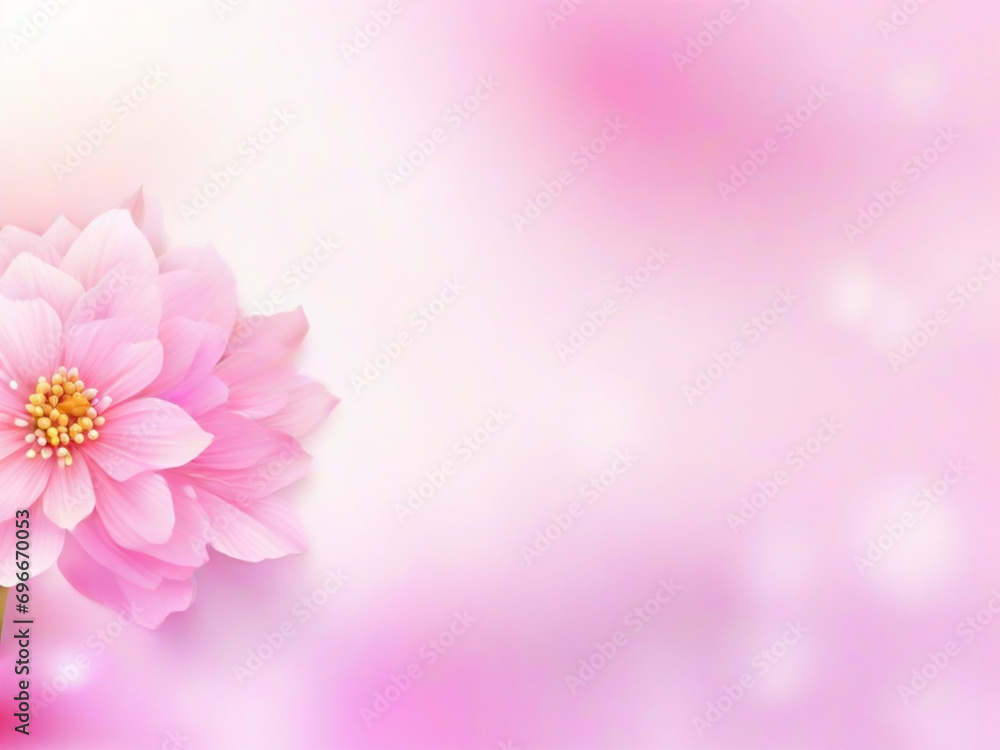 Blooming Pink Phlox Flowers: A Captivating Display on a Blurred Background ai image 
