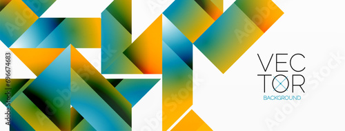 Minimalist elegance - lines, squares, triangles converge on white. Geometry essence showcased in serene harmony. Harmonizing essential shapes on a pristine backdrop