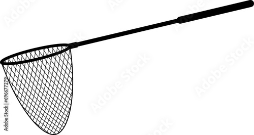 black fishing net icon
