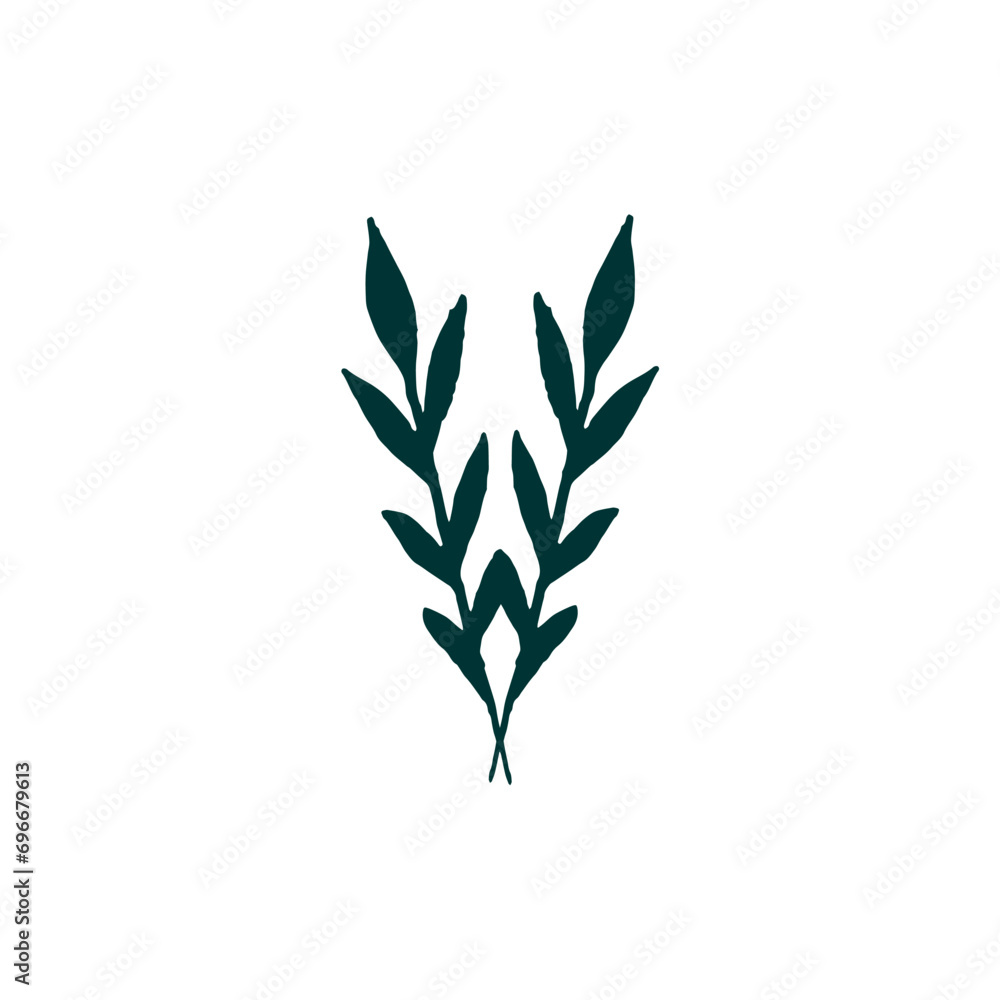 plant set with green color design plant set with green color design
