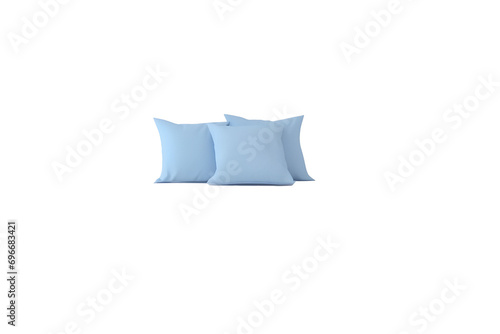 Magnificent photo pillows isolated on transparent background          