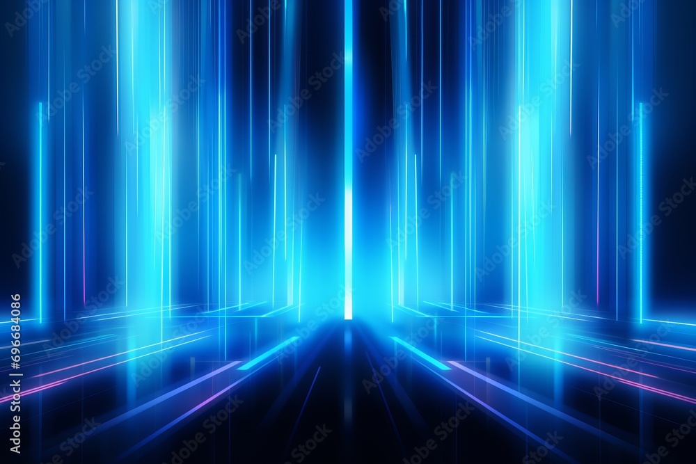 Dark Blue Web Background Abstract Digital Technology