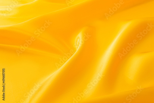 Close up of yellow silk background