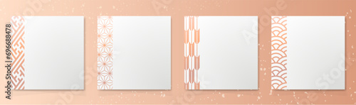 年末年始に使える和柄テンプレート