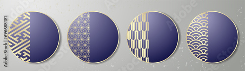 年末年始に使える和柄テンプレート