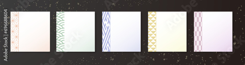 年末年始に使える和柄テンプレート