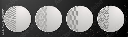 年末年始に使える和柄テンプレート