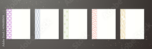 年末年始に使える和柄テンプレート