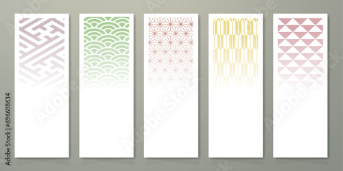 年末年始に使える和柄テンプレート