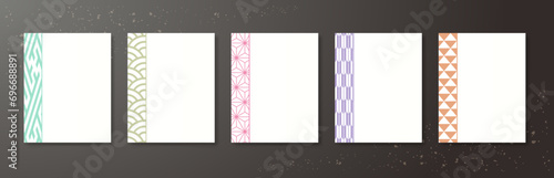 年末年始に使える和柄テンプレート