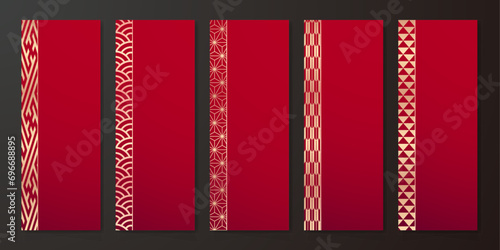 年末年始に使える和柄テンプレート