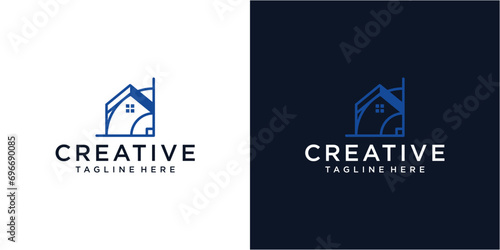 Building architecture logo design icon