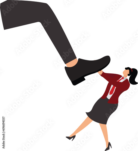 Physical Pressure, Debt, Over-Burdened, Physical Pressure, Businesswoman