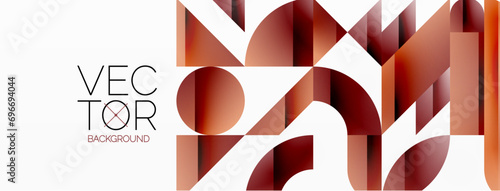 Abstract masterpiece formed by delicate interplay of circles, squares, and triangles. Geometric elements converge in harmonious chaos, evoking sense of modern creativity. Symphony of shapes