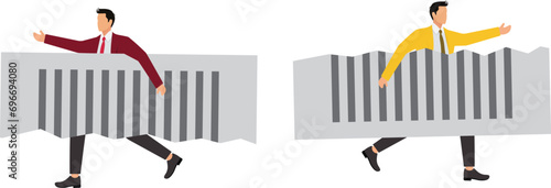 Tearing, Contract,Cancellation,Tearing,Paper,Agreement, Businessman