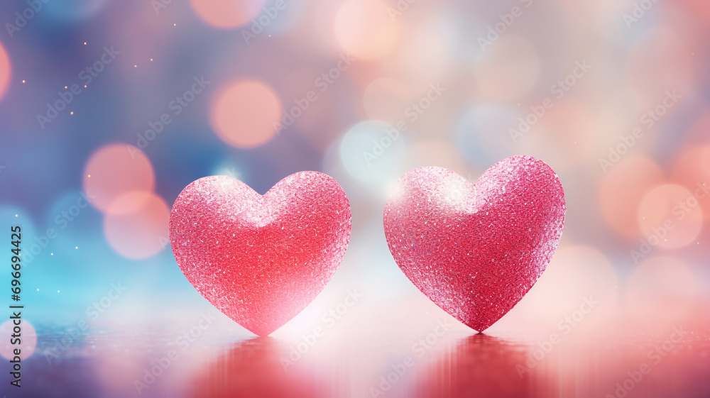 Valentine's Day background with hearts Valentine's Day background with hearts