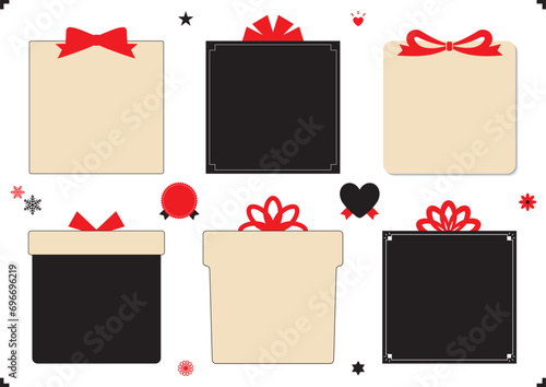 プレゼントボックス型のフレームセット　ギフトボックス