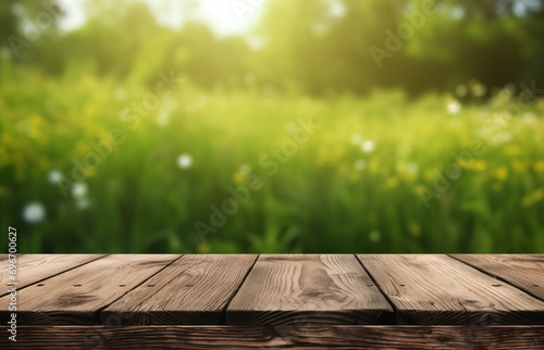 Emmpty wooden table background