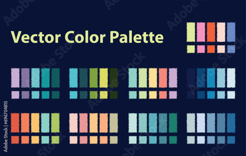 Free Vector Pastel color palette file