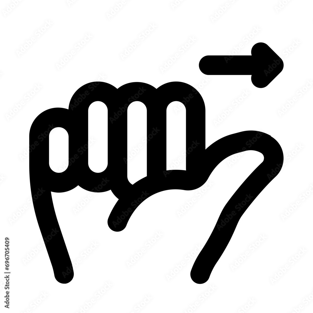 Obraz premium Come On Line UI Icon