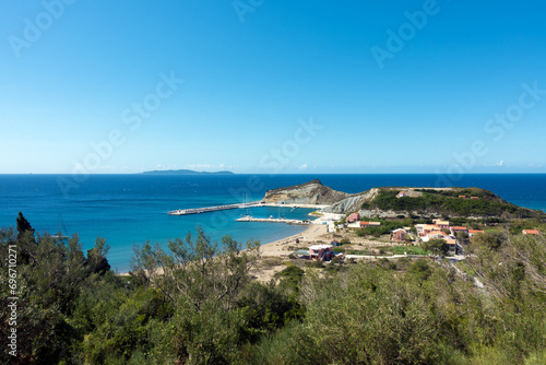 The beautiful coastline in Ereikoussa, one of the Diapontia islands northwest of Corfu, Greece