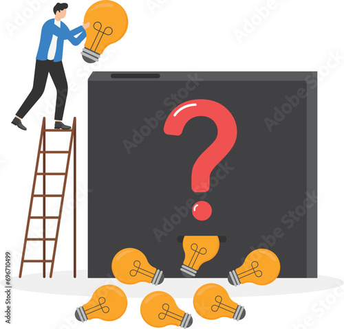 , businessman investor put an idea bulb into black box and got a lot of return ideas.

