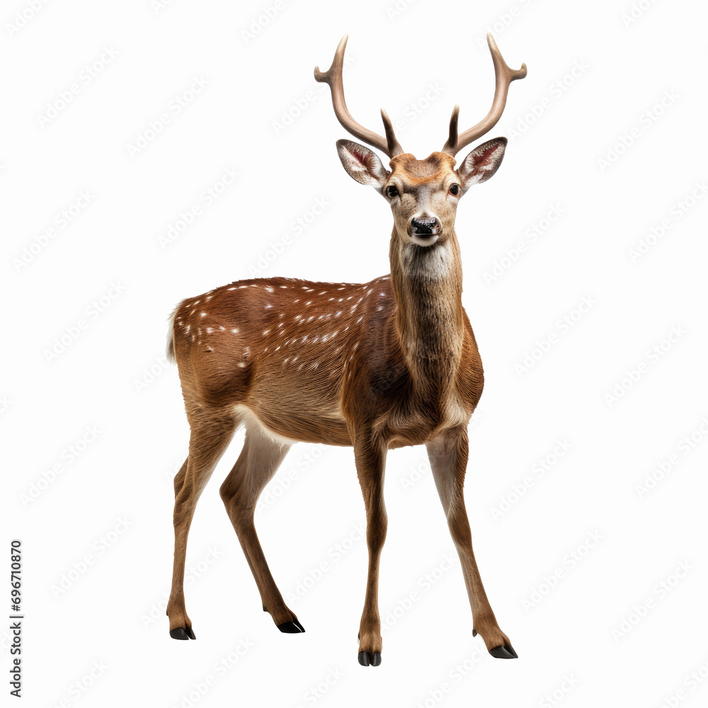 deer isolated on white background with clipping path deer isolated on white background with clipping path