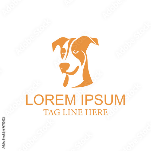 Free vector cute dog logo