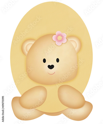 Tableau sur toile O word with bear