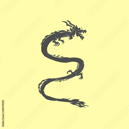 Abstract form of dragon mythology