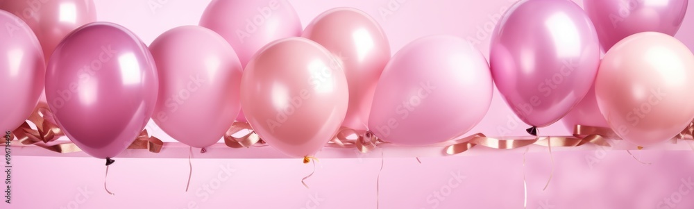 Congratulation holiday event background. Pink color banner