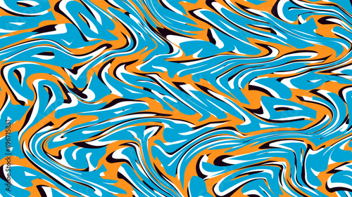 Modern Liquid Abstract Texture Background With Elegant Blue And Yellow Color can be used for banner sale, wallpaper, fabrics, landing page, Vector EPS 10