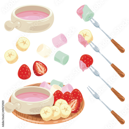 ストロベリーチョコレートフォンデュセット
