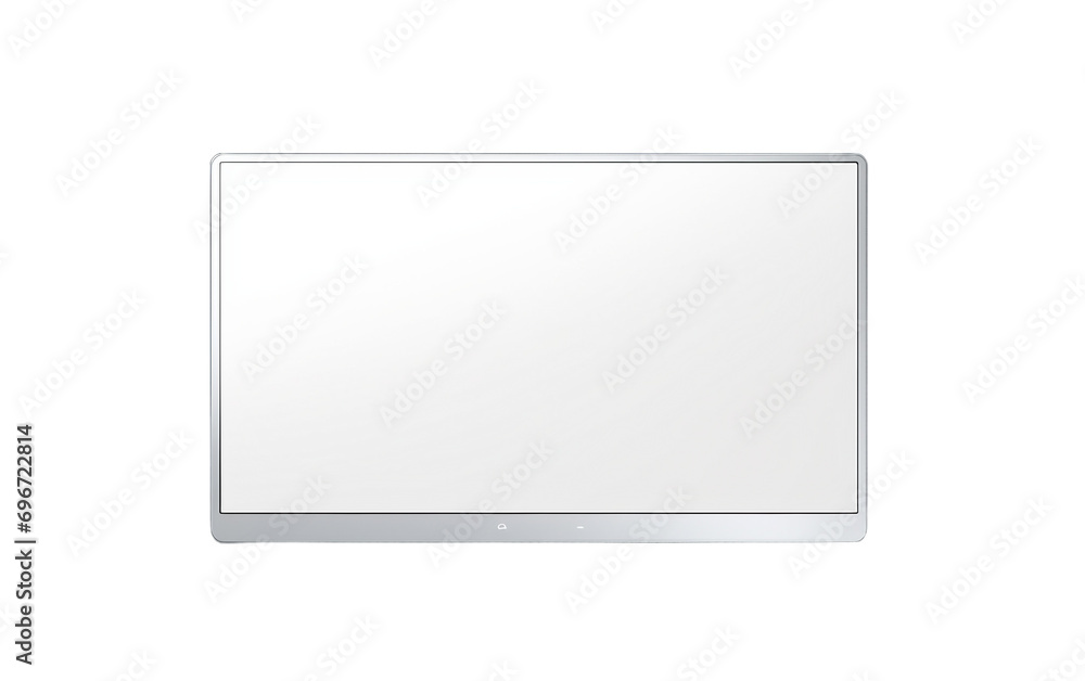 Reflective Screen Mirror on Transparent Background.