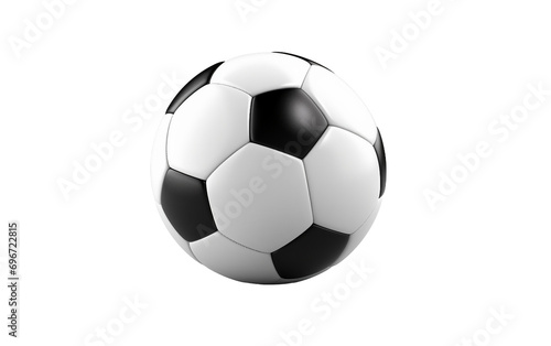 Soccer Ball on Transparent Background.