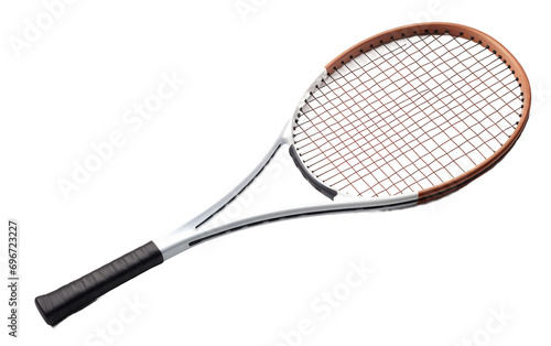 Tennis Racket Illustration on Transparent Background.