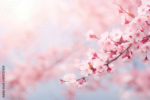 Cherry blossom sakura in spring time with soft focus background, Cherry blossom sakura in springtime, soft background, AI Generated © Iftikhar alam