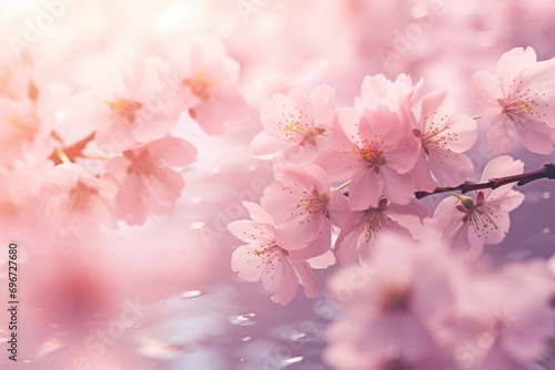 cherry blossom sakura in spring time with soft focus background, Cherry blossom sakura in springtime, soft background, AI Generated