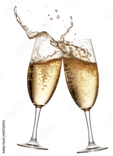 champagne isolated on transparent background
