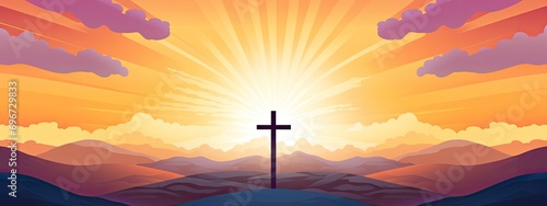 He is risen. Easter background.