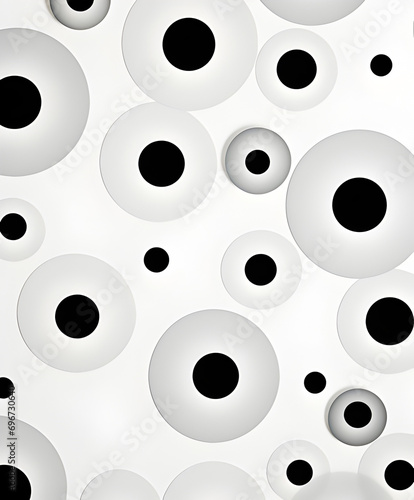 Polaroid dot pattern background white background with black dots and dots per square in centimeters with black background polaroid dot pattern background