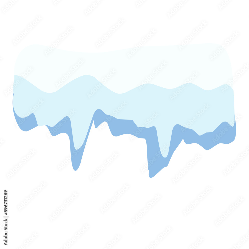 Fototapeta premium snow drop dripping liquid