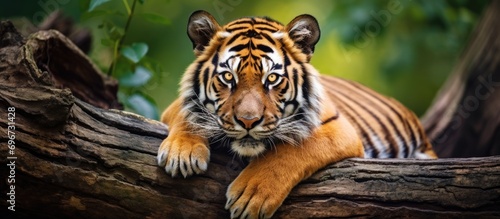Exotic big cats, including tigers, enjoy playing and roaming outdoors in their natural habitat, whether it's at a zoo or in the wild.